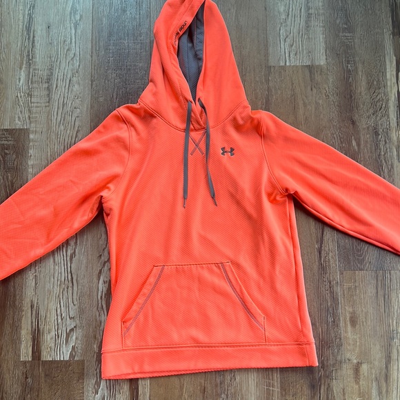 Under armour hoodie (neon peach color) - Picture 1 of 4
